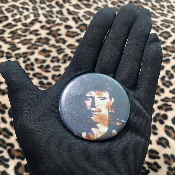 DAVID BOWIE 👩🎤Vintage Rock Button Pin Pinback 70s Ziggy Stardust Collectible - Picture 13 of 16
